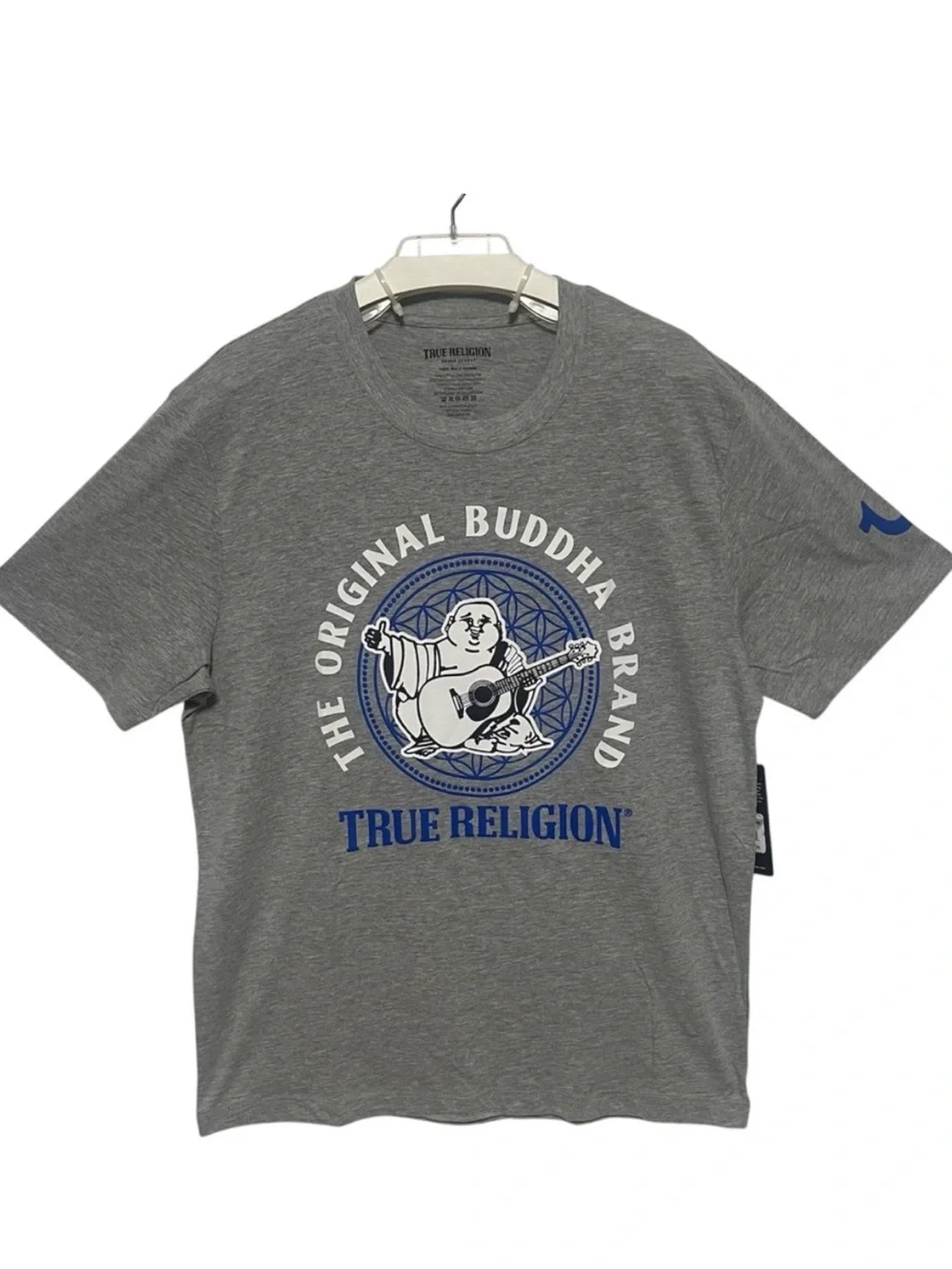 TRUE RELIGION Original Buddha Brand Graphic Tee Heather Grey XL NWT